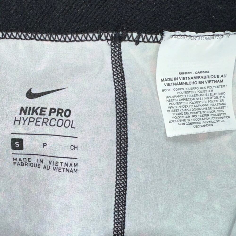 Nike Pro Hypercool Multicolor Pattern Mesh Capri … - image 4